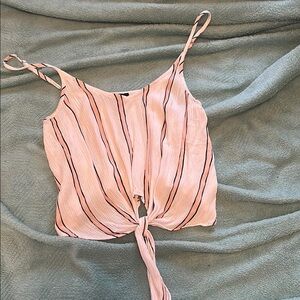 Pink Striped Women's Top